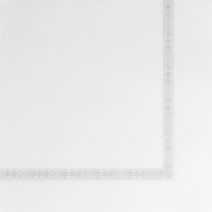 Guardanapos ecolabel com orla 'double point'  18 g/m2 39x39 cm branco tissue (1200 unidade)