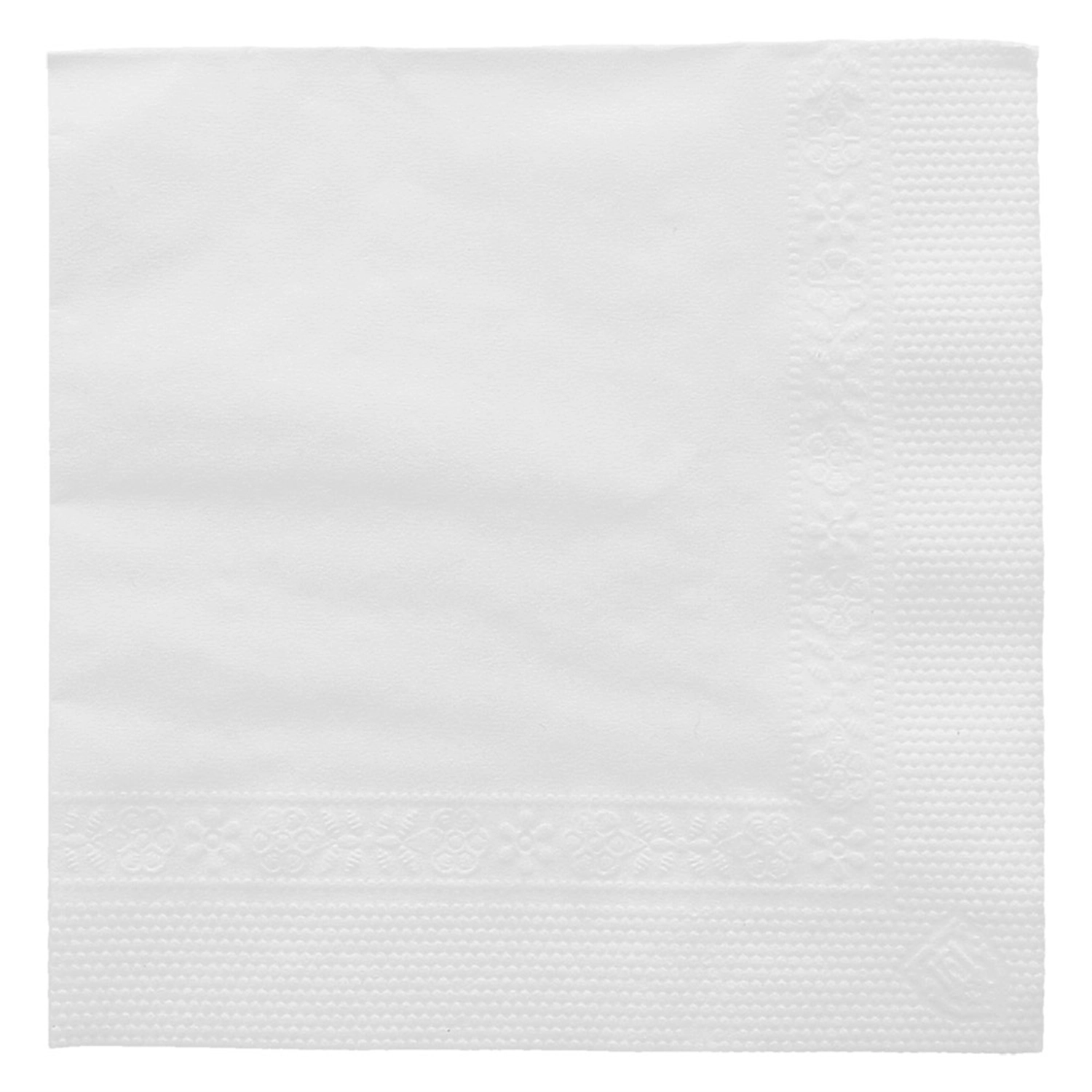 Tovaglioli 2 veli  18 g/m2 20x20 cm bianco tissue (4800 unità)