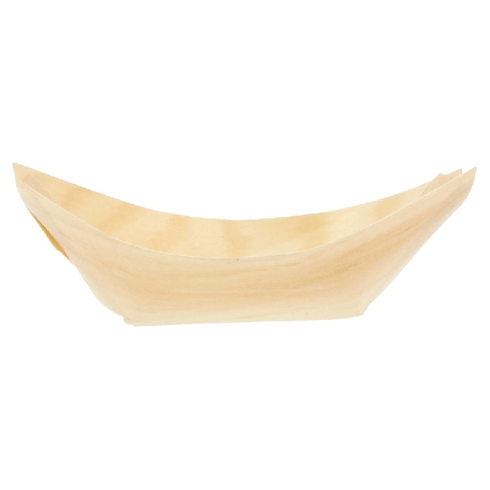 Barquillas de hojuela de álamo 'wood'  11x7x2 cm natural madera (2000 unid.)