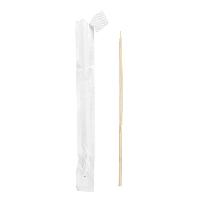 Brochetas caracoles enfundadas  15 (h) cm natural madera (1000 unid.)