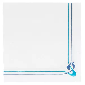 Servilletas ecolabel azul & celeste 'double point - maxim' 18 g/m2 40x40 cm blanco tissue (1200 unid.)