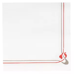 Servilletas ecolabel burdeos & gris 'double point - maxim' 18 g/m2 40x40 cm blanco tissue (1200 unid.)