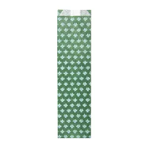 Estuches para cubiertos 'park avenue' 32 g/m2 7+4x26 cm verde pradera celulosa (500 unid.)