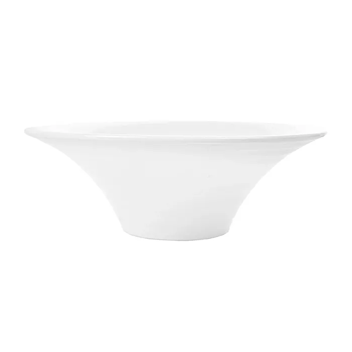 Coppe per zuppe scanalati 500 ml ø 20,4x7,3 cm bianco porcellana (4 unità)