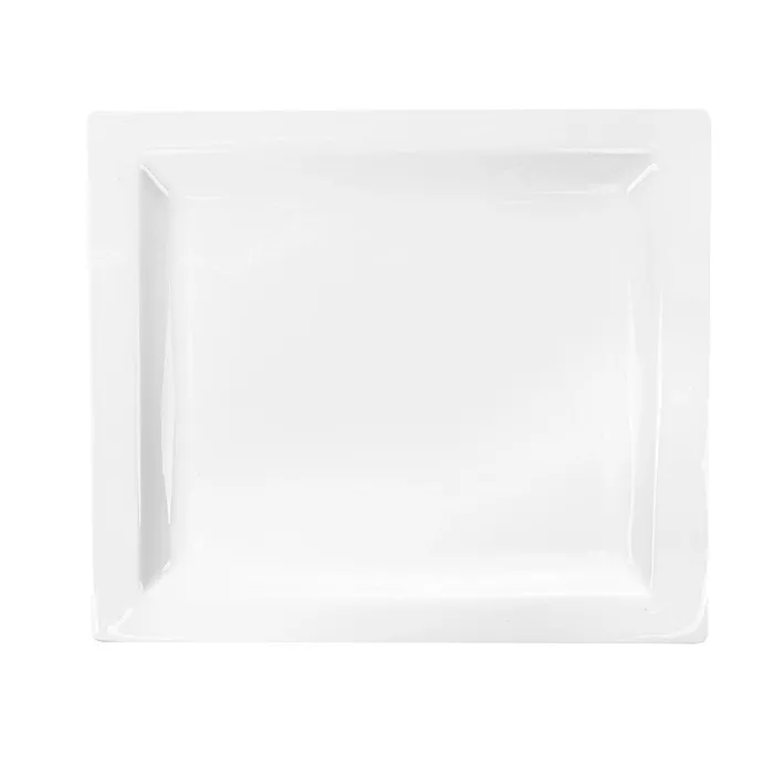 Piatti rettangolari  32x28,5 cm bianco porcellana (6 unità)