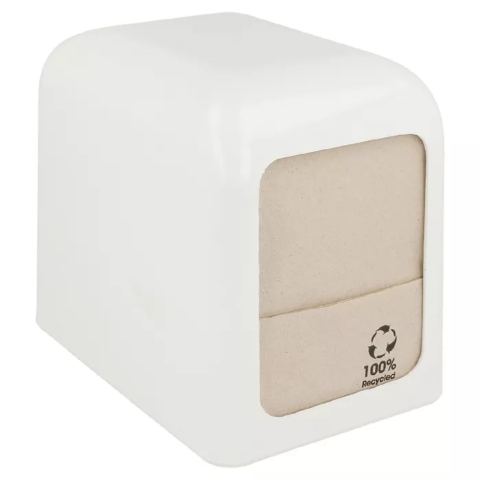 Dispensador para 300 servilletas mini servis  15x10x12,5 cm blanco abs (12 unid.)