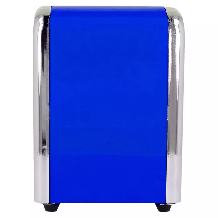 Dispensador servilletas mini servis  10,5x9,7x14 cm azul inox (12 unid.)