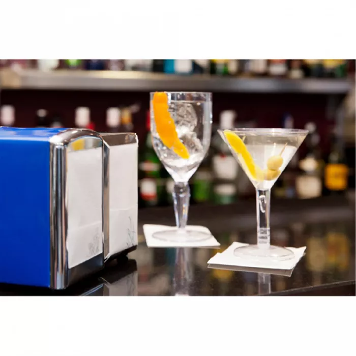 Dispensador servilletas mini servis  10,5x9,7x14 cm azul inox (12 unid.)