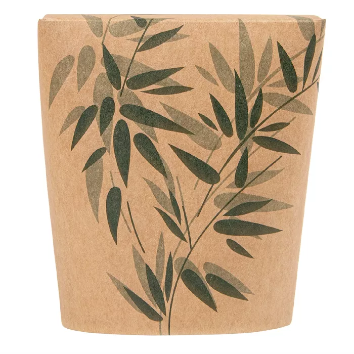 Ricipienti multiuso per microonde 'feel green' 960 ml 275 + 25 pe g/m2 ø9x10,8 cm marrone cartone (50 unità)