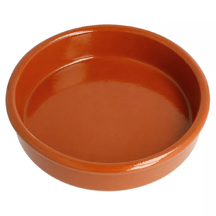 Ciotoline di terracotta per "crema catalana" 220 ml ø 12x2,6 cm marrone rosso ceramica (44 unità)