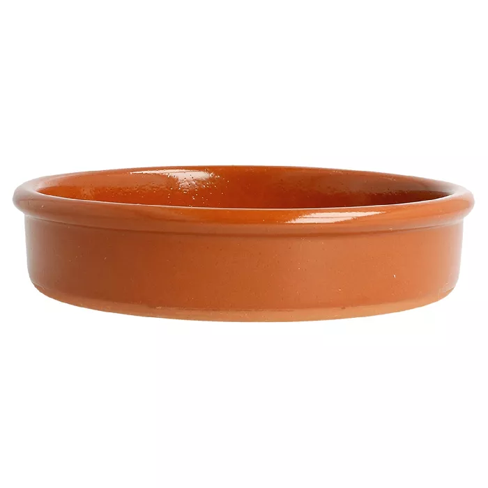 Ciotoline di terracotta per "crema catalana" 220 ml ø 12x2,6 cm marrone rosso ceramica (44 unità)
