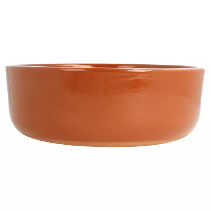 Recipiente em louça para salada 812 ml ø 17,1x5,38 cm castanho avermelhado cerâmica (8 unidade)