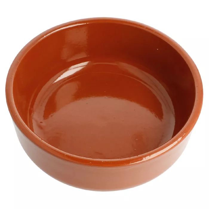 Recipiente em louça para salada 812 ml ø 17,1x5,38 cm castanho avermelhado cerâmica (8 unidade)