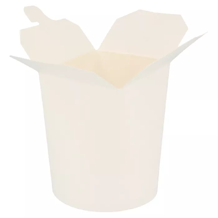 Ricipienti multiuso per microonde 480 ml 305 + 18 pe g/m2 ø8x9 cm bianco cartone (50 unità)