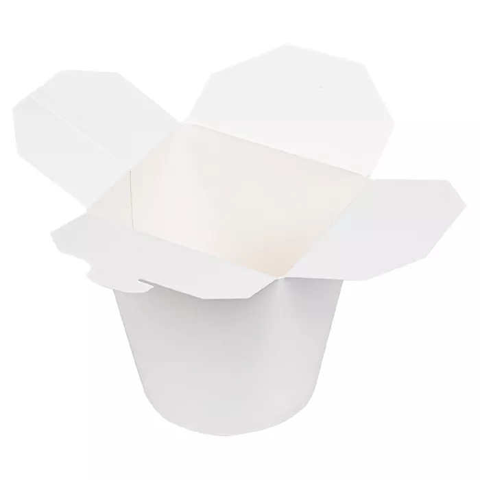 Ricipienti multiuso per microonde 960 ml 305 + 18 pe g/m2 ø9x10,8 cm bianco cartone (50 unità)