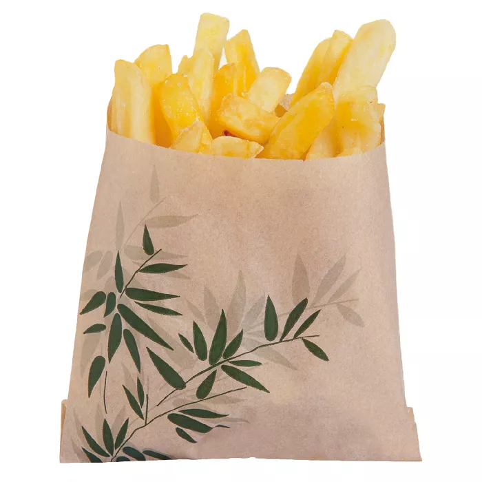 Sacchetti per frittura 'feel green' 34 g/m2 12x12 cm naturale pergamana antigrassi (1000 unità)