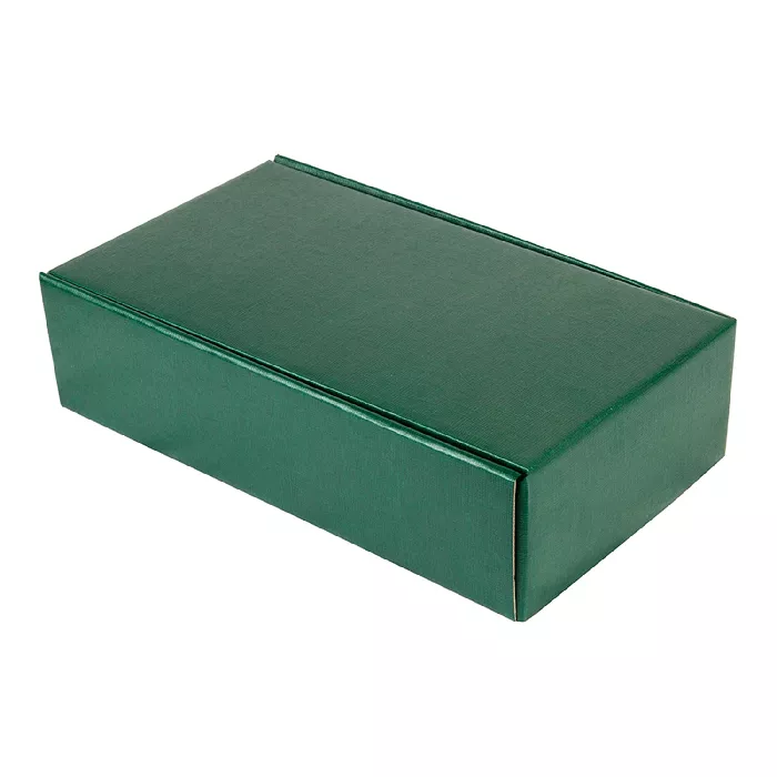 30 u. scatole 2 bottiglie  34x18,5x9 cm verde cartone (1 unità)