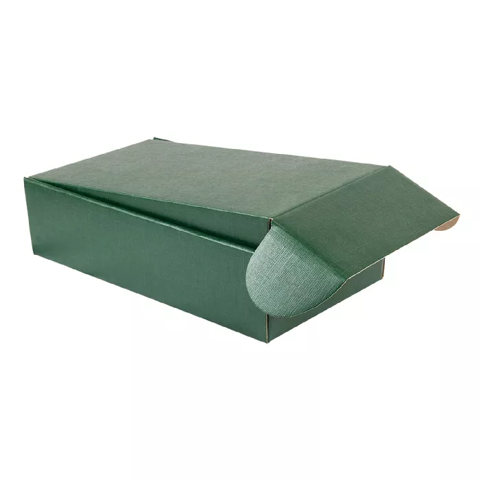 30 u. scatole 2 bottiglie  34x18,5x9 cm verde cartone (1 unità)