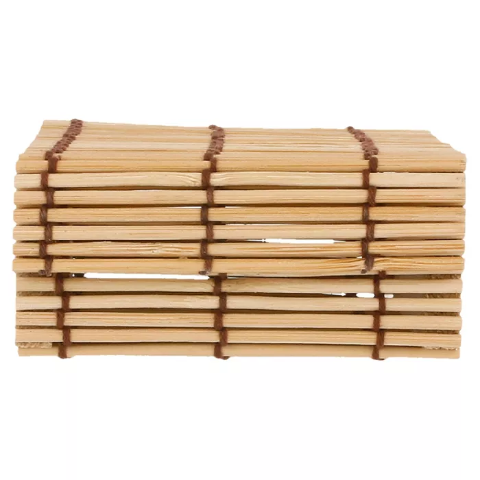 Scatolina  8,5x8,5x4 cm naturale bambù (50 unità)