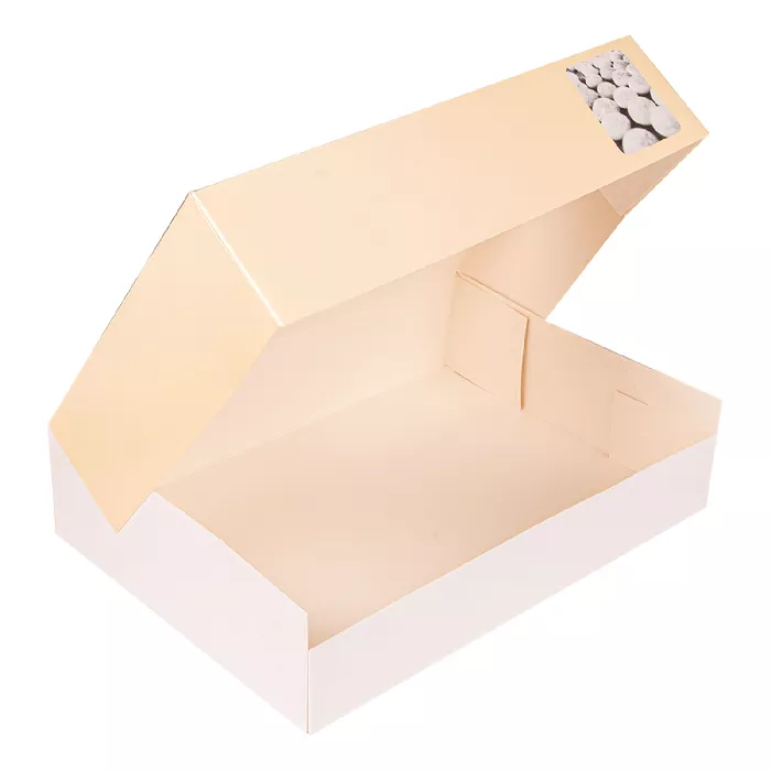 Cajas catering ventana  325 g/m2 35x25x8 cm cuatricromía cartón (50 unid.)