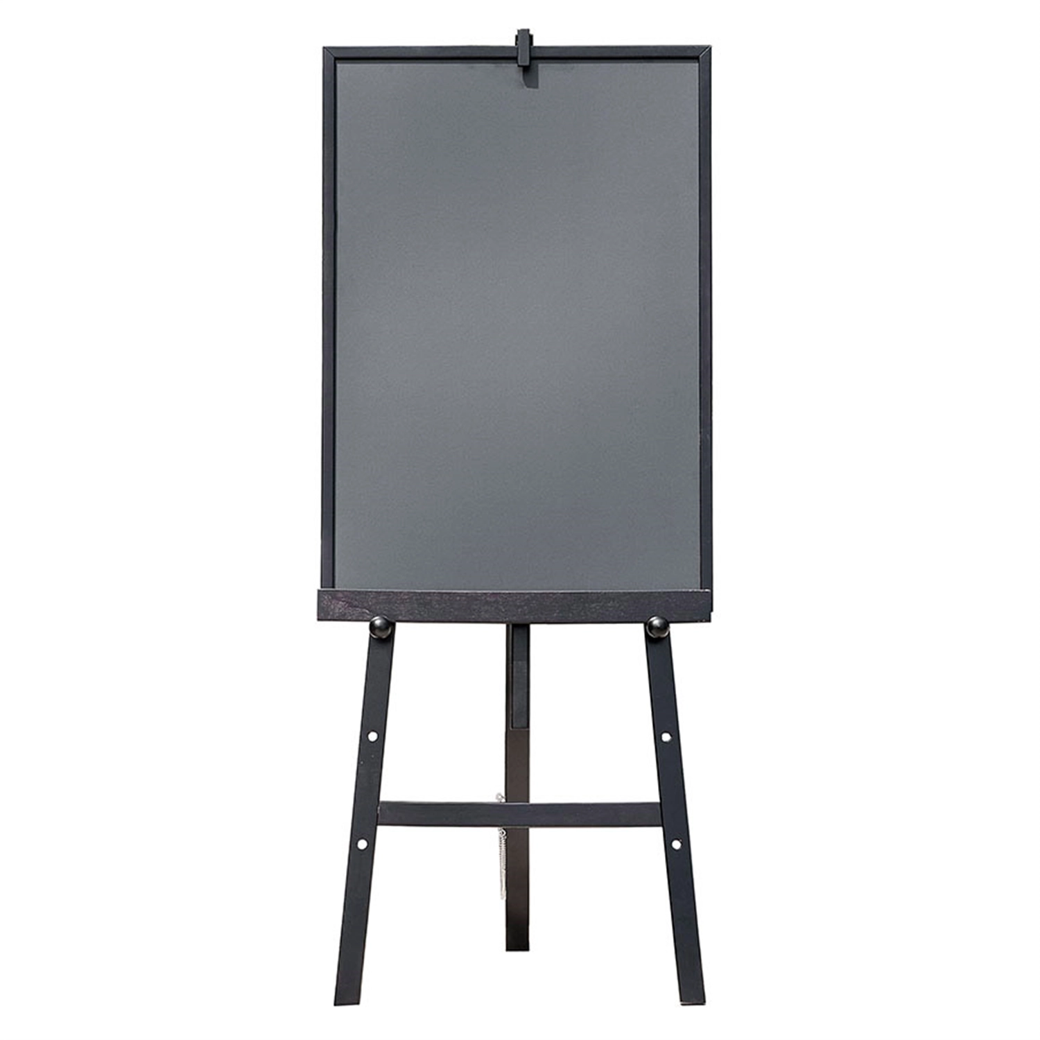 Caballete + pizarra  60x148 cm negro madera (1 unid.)