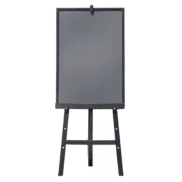 Cavalletto 148 cm + lavagna  60x148 cm nero legno (1 unità)