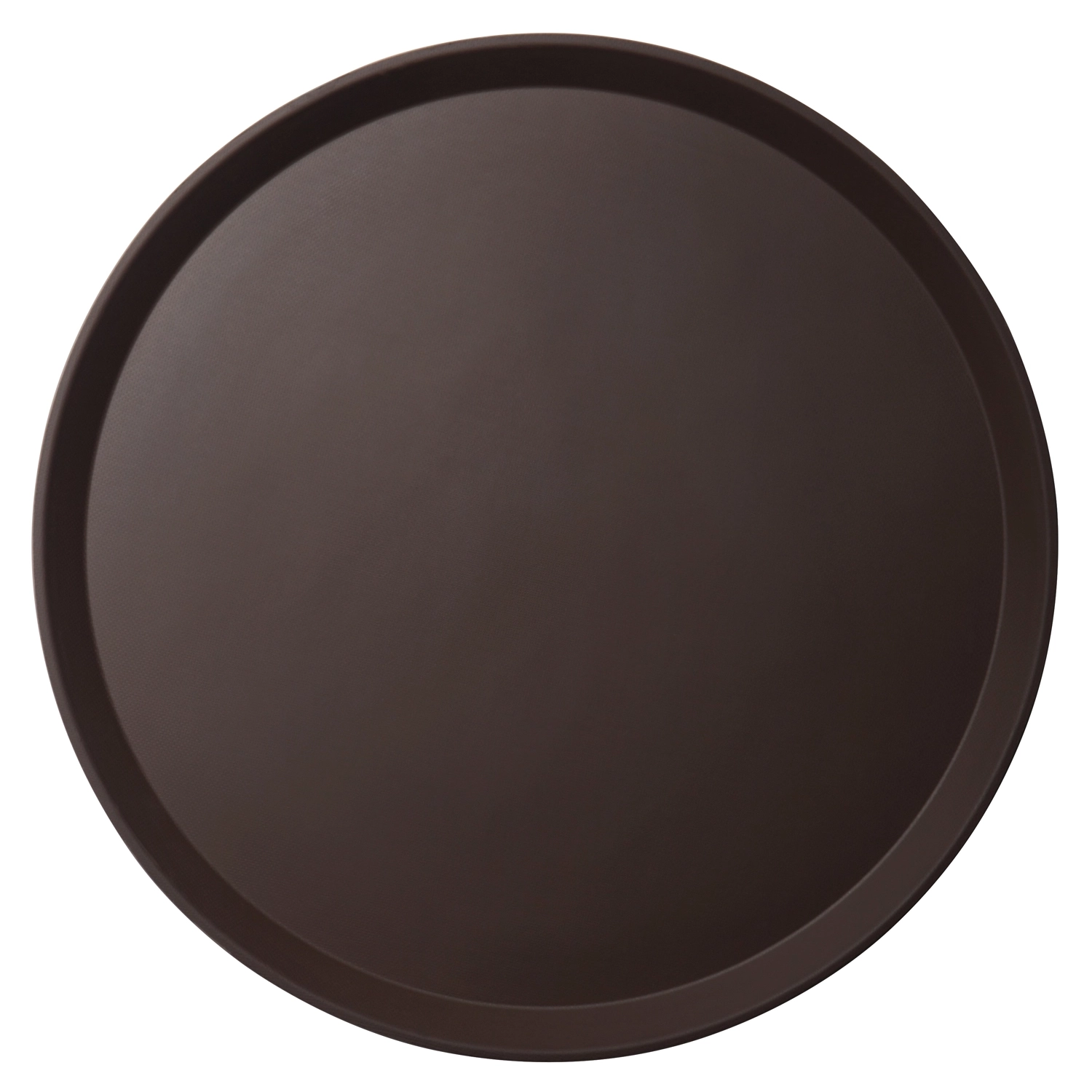 BANDEJA SERVICIO CAMARERO PREMIUM Camtread fibra de vidrio redonda con superficie ANTIDESLIZANTE perfil alto 40,5 cm Ø