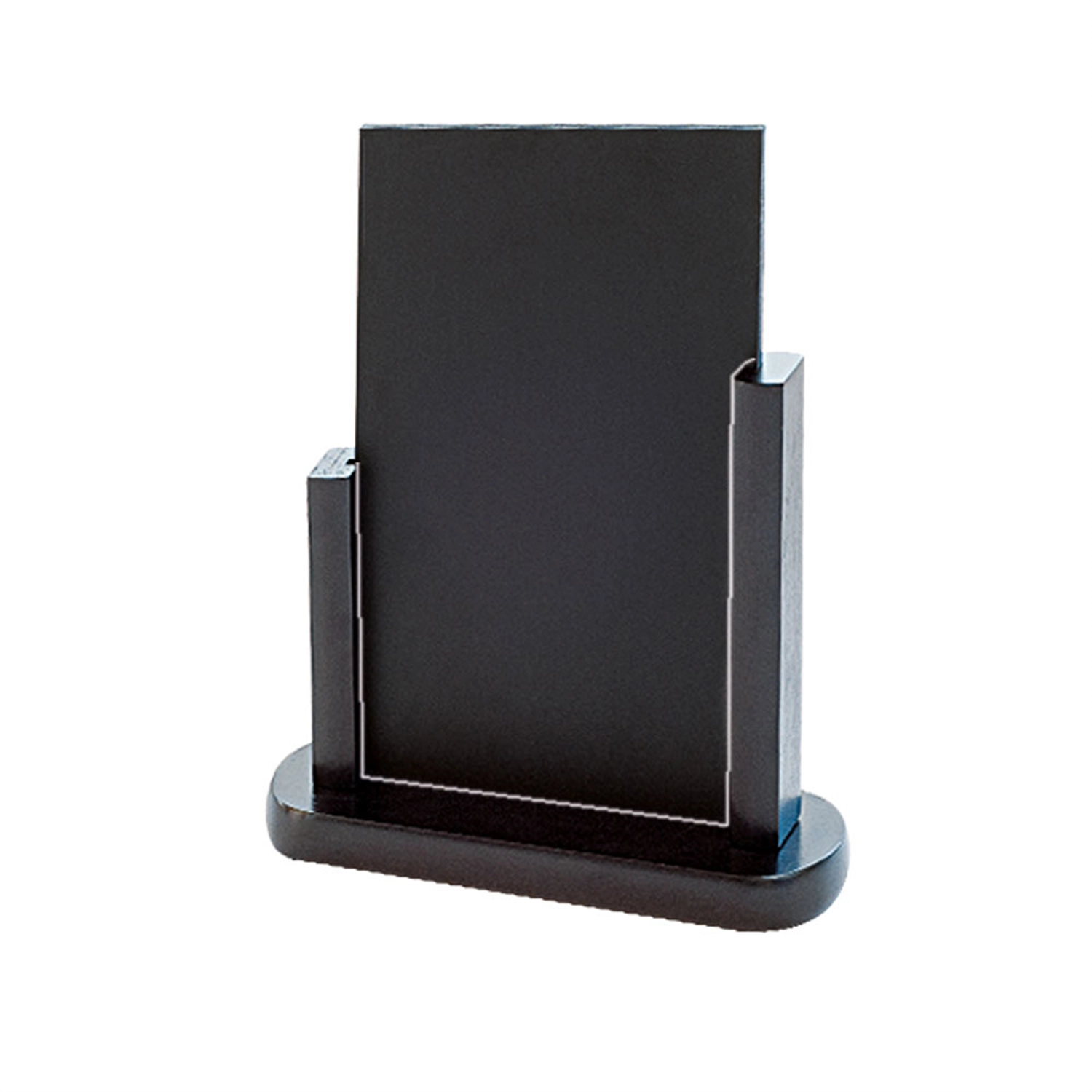 Lavagna / cartello da tavola  24x28,5 cm nero legno (1 unità)