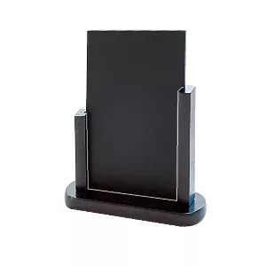 Lavagna / cartello da tavola  24x28,5 cm nero legno (1 unità)