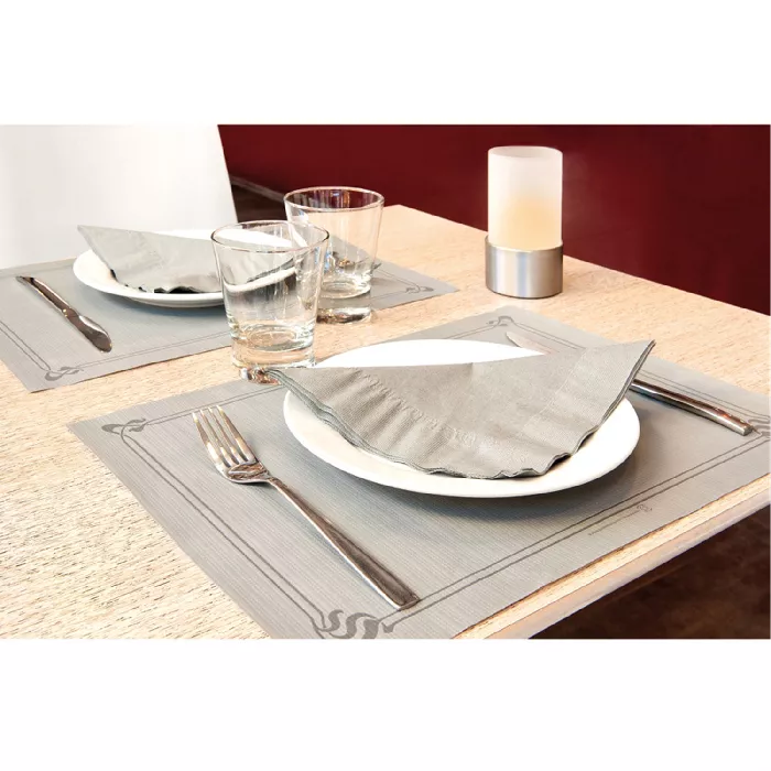 Mantelines  48 g/m2 31x43 cm gris celulosa (2000 unid.)