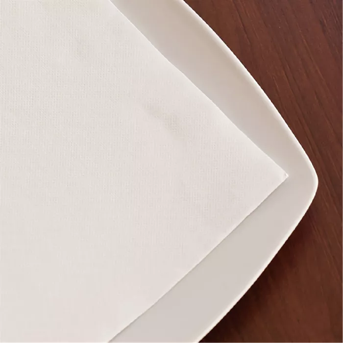 Servilletas ecolabel 'double point' 18 g/m2 33x33 cm blanco tissue (1200 unid.)