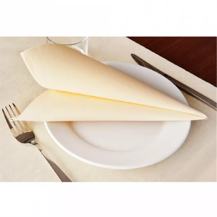 Servilletas  55 g/m2 40x40 cm marfil airlaid (700 unid.)