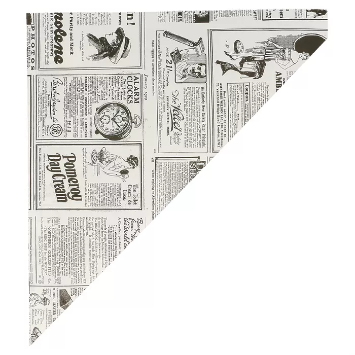Papelinas punta 'times' 400 g 70 g/m2 34x24 cm blanco perg. antigrasas (1000 unid.)
