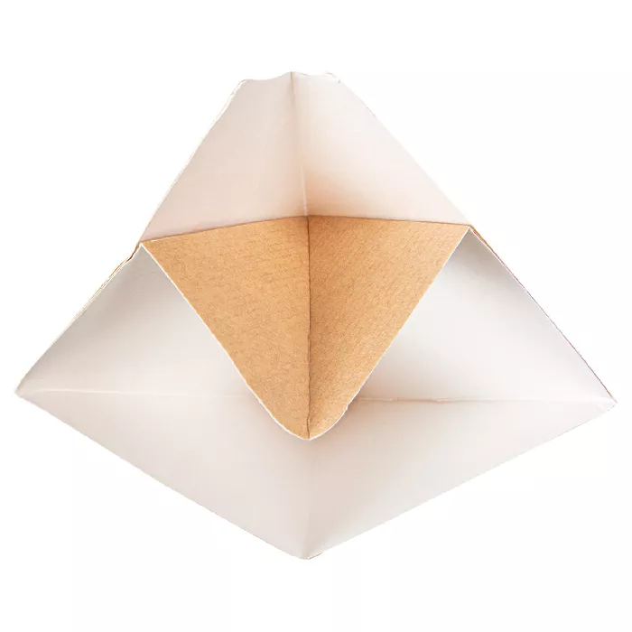 Cucuruchos con pestañas 'thepack' 250 g 16,5x27 cm natural/blanco cartón nano-micro (1200 unid.)