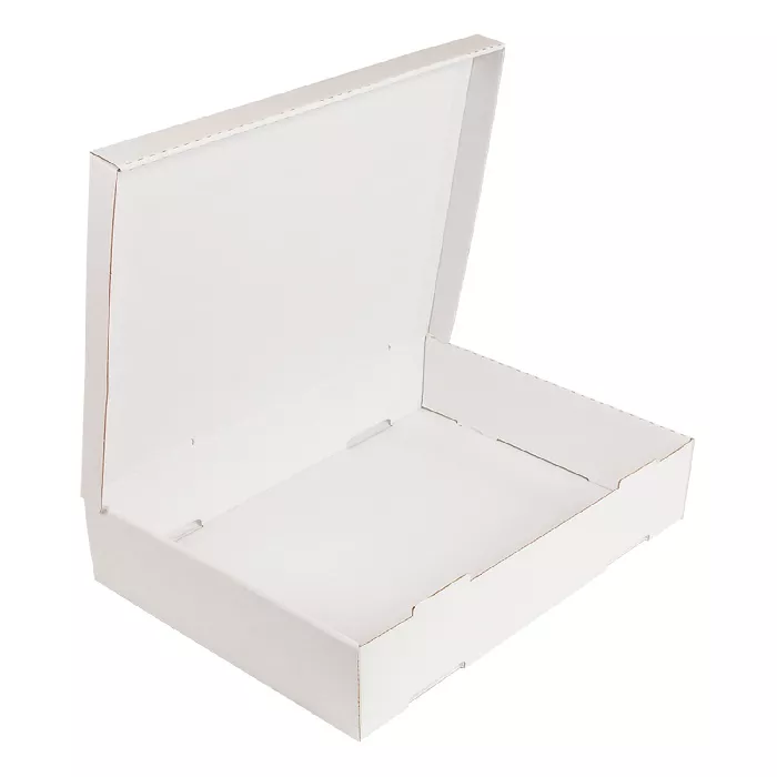 Cajas pasta  348 g/m2 40x30x8 cm blanco cartón (50 unid.)