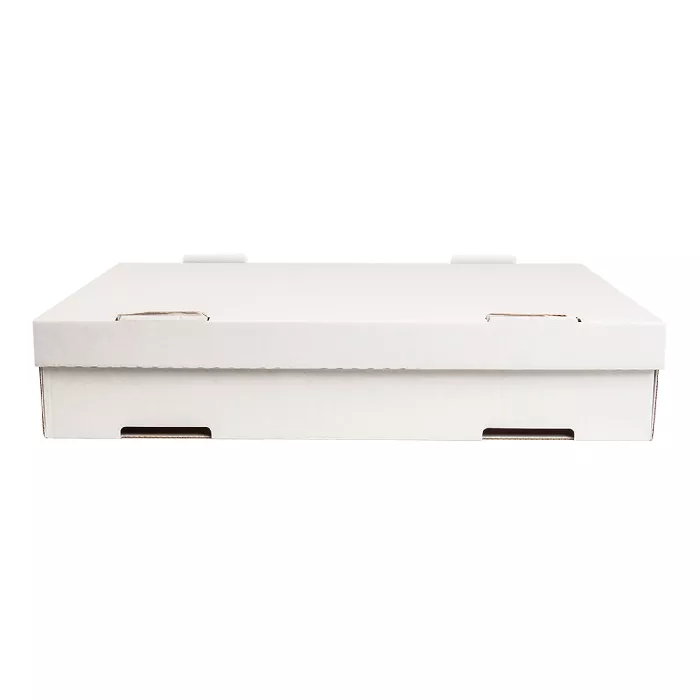Cajas pasta  348 g/m2 40x30x8 cm blanco cartón (50 unid.)