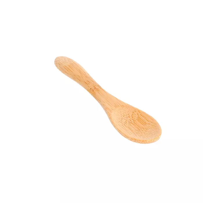 Mini colher  9 cm bambú (50 unidade)