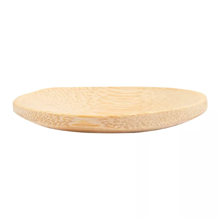 Mini piatto rotondo  ø 6 cm naturale bambù (24 unità)