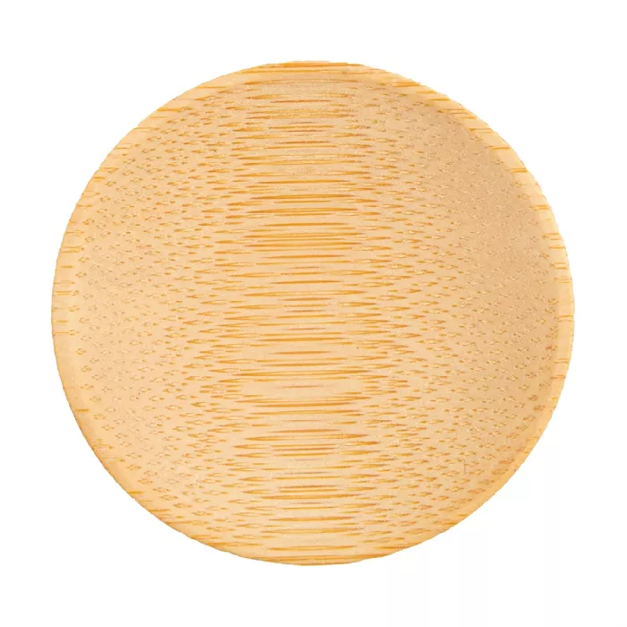 Mini piatto rotondo  ø 6 cm naturale bambù (24 unità)