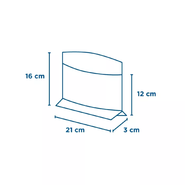 Sobres con base y ventana autoadhesiva 'kangoo pack' 40 g/m2 + 15 pp 21+3x16/12 cm natural kraft (100 unid.)