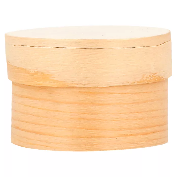 Mini scatole cilindriche tappo + capsula 'wood'  ø 5x3,5 cm naturale legno (200 unità)