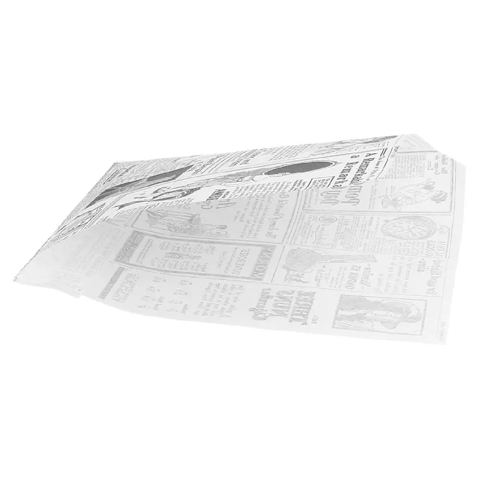 Papel anti-gordura aberto 2 lados fast food times 35 g/m2 13x14 cm branco perg.anti-gordura (1000 unidade)