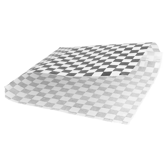 Papel antigrasas abierto 2 lados black fitipaldi 35 g/m2 16x16,5 cm blanco perg. antigrasas (500 unid.)