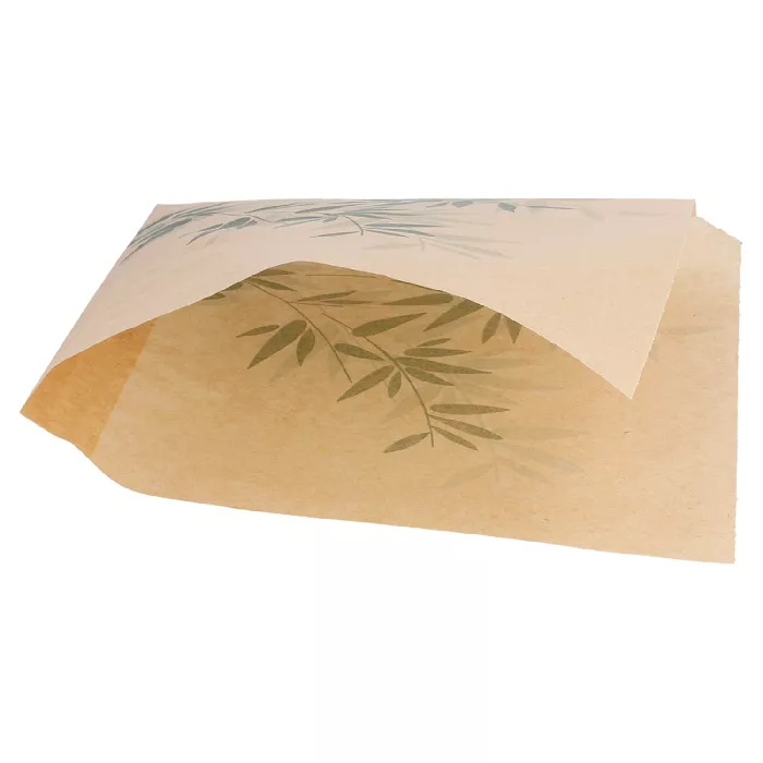 Papel antigrasas abierto 2 lados feel green 34 g/m2 16x16,5 cm natural perg. antigrasas (500 unid.)