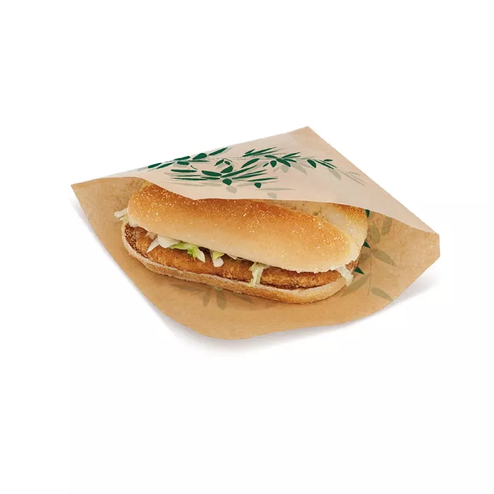 Papel antigrasas abierto 2 lados feel green 34 g/m2 16x16,5 cm natural perg. antigrasas (500 unid.)