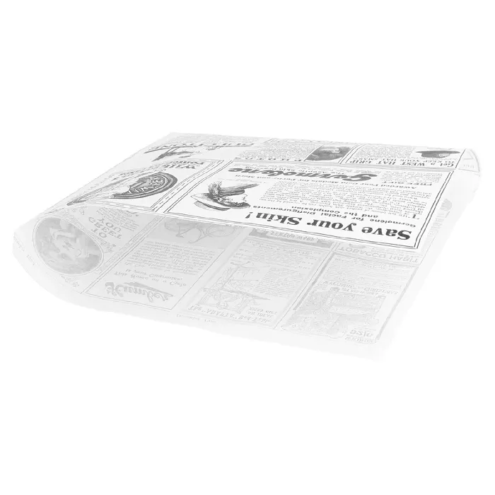 Papel antigrasas abierto 2 lados times 35 g/m2 17x18 cm blanco perg. antigrasas (500 unid.)
