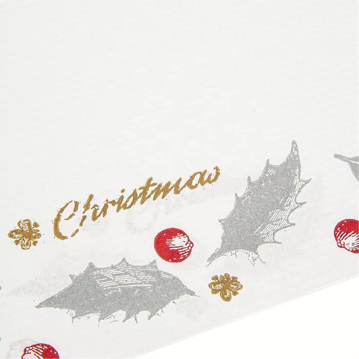 Mantelines 'noël' 48 g/m2 31x43 cm blanco celulosa (2000 unid.)