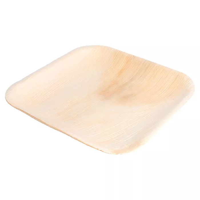 Piatti quadrate 'areca'  18x18x1,5 cm naturale areca (200 unità)