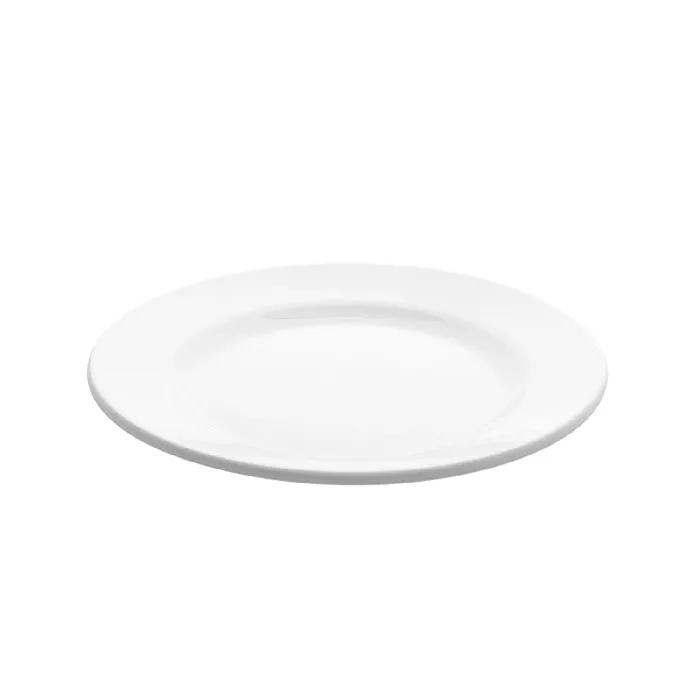 Piatti 'asami ware'  ø 23x2,2 cm bianco melamina (12 unità)