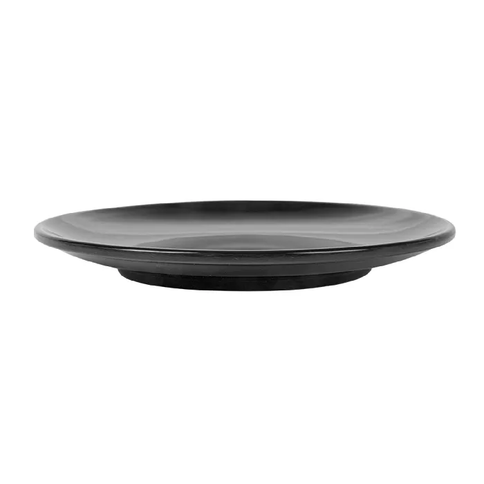 Piatti 'asami ware'  ø 15,3 cm nero melamina (12 unità)